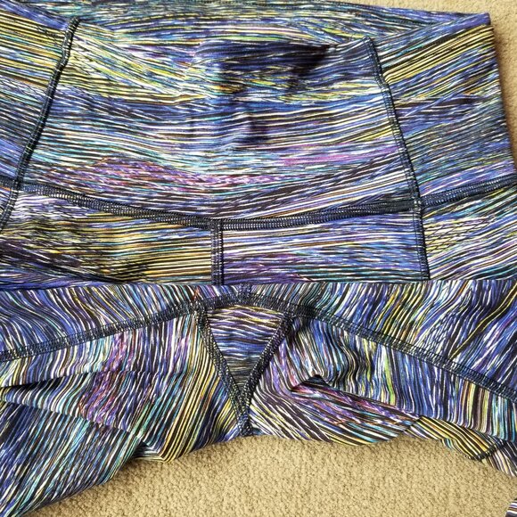Lululemon Fast and Free Tight II 25" Non-Reflective Interconnect Blue size 6 - Picture 5 of 7